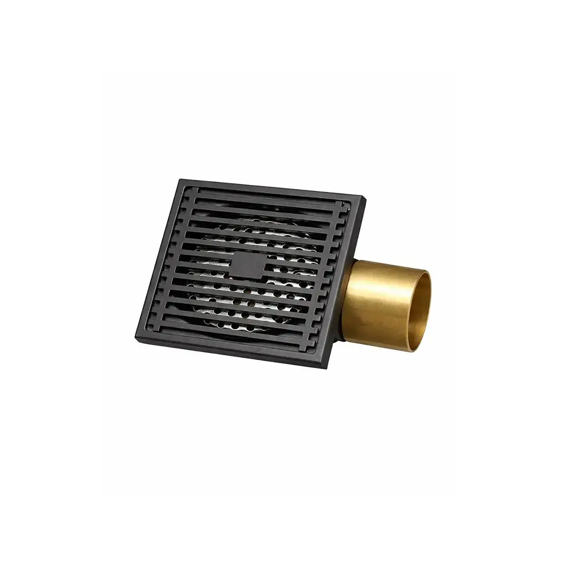 ტრაპი აბაზანის B2169PB 10x10 Black Matt გვერდითი — ტრაპი